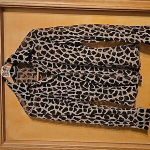 Sheer Button Down Top